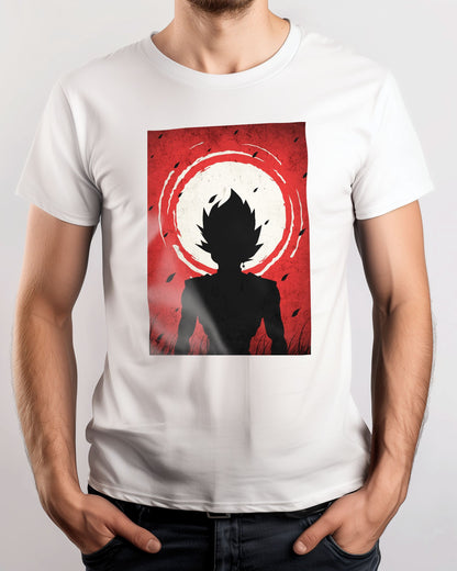 Black Goku - One Piece Silhouette Blood Moon Red - @GreyArt