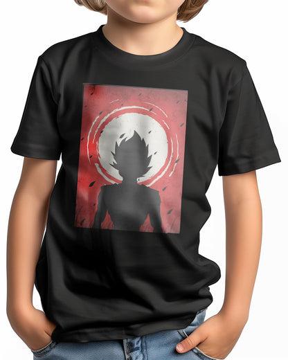 Black Goku - One Piece Silhouette Blood Moon Red - @GreyArt