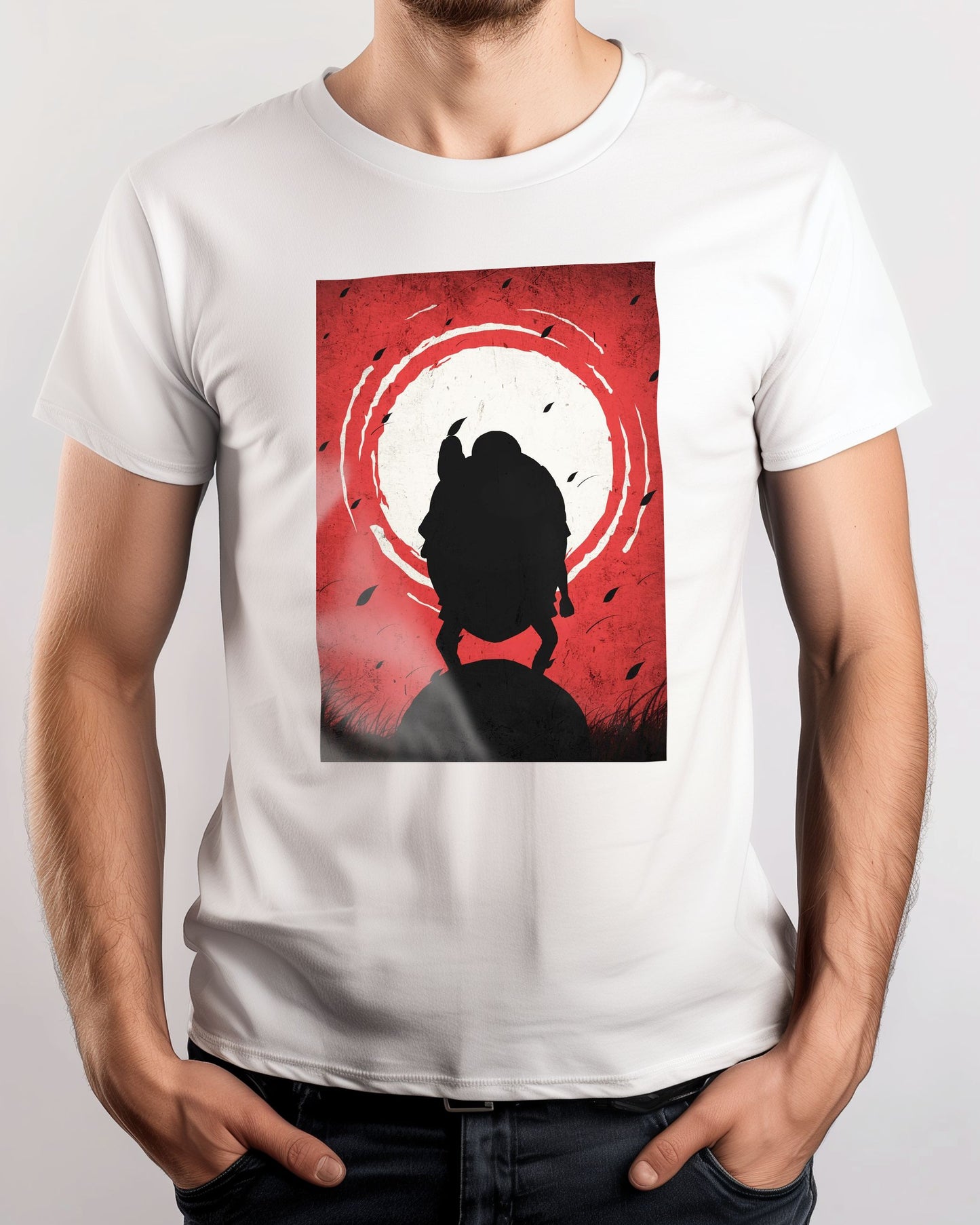 Master Roshi - Dragon Ball Silhouette Blood Moon Red - @GreyArt