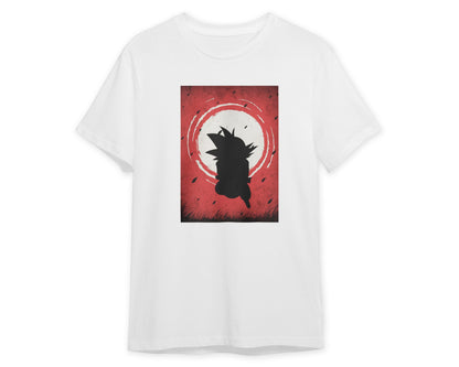 Kid Goku - Dragon Ball Silhouette Blood Moon Red - @GreyArt