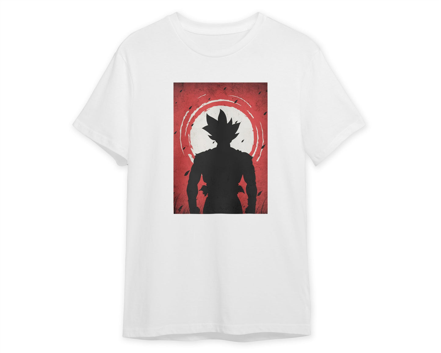 Goku Ultra Instink - Dragon Ball Silhouette Blood Moon Red - @GreyArt