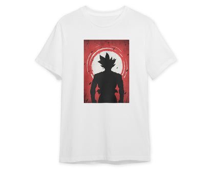 Goku Ultra Instink - Dragon Ball Silhouette Blood Moon Red - @GreyArt