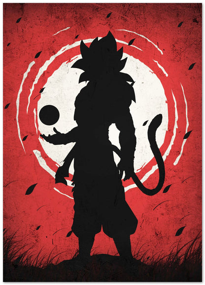 Super Saiyan Red Silhouette - Dragon Ball - @GreyArt