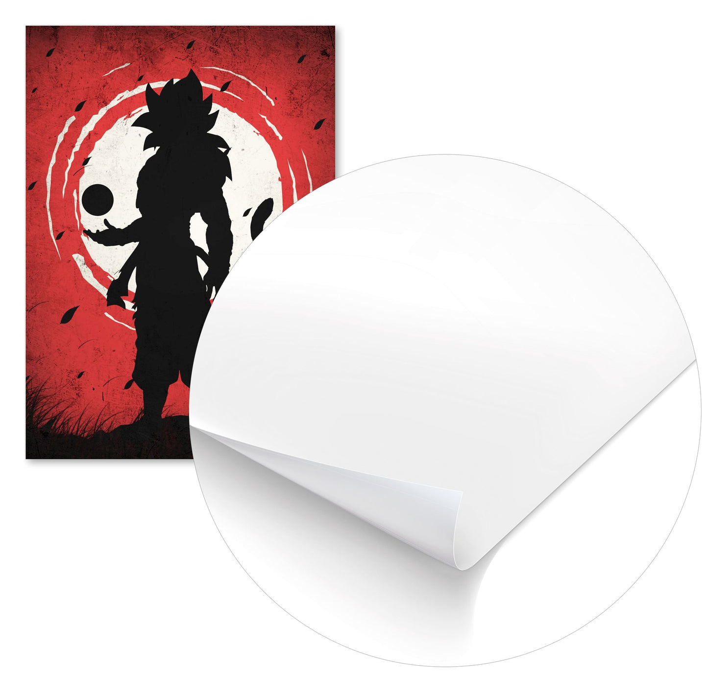 Super Saiyan Red Silhouette - Dragon Ball - @GreyArt