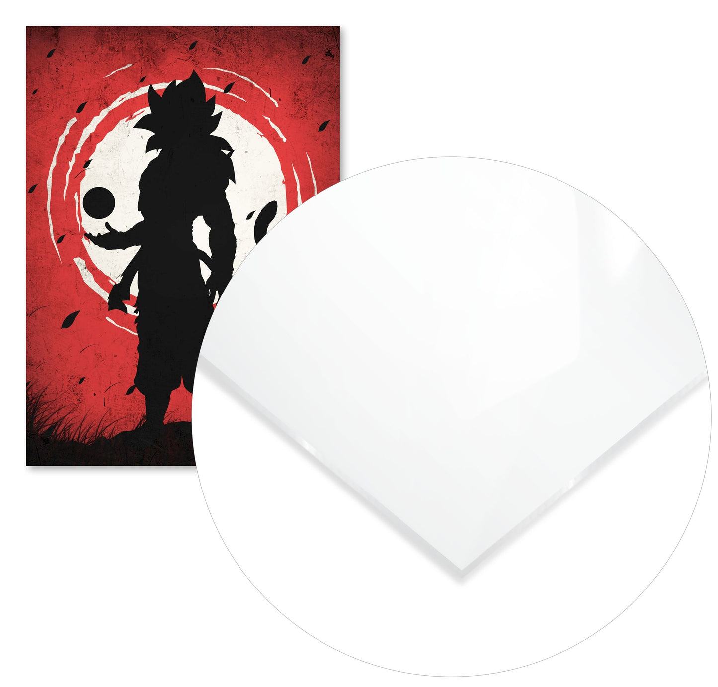 Super Saiyan Red Silhouette - Dragon Ball - @GreyArt