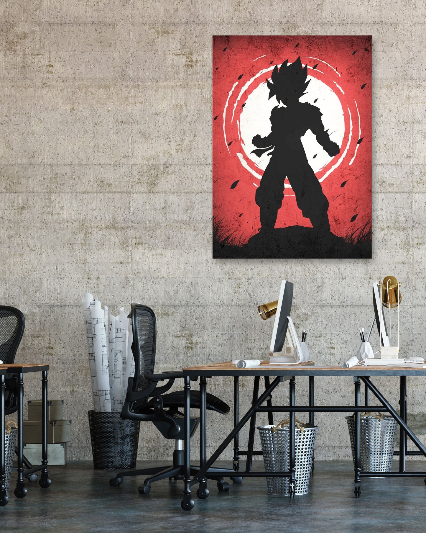 Son Goku Silhouette - Dragon Ball - @GreyArt