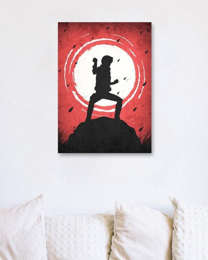 Rock Lee Silhouette - Naruto Shipuden - @GreyArt