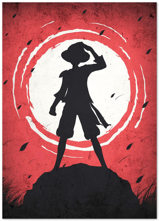 Monkey D. Luffy Silhouette - One Piece - @GreyArt