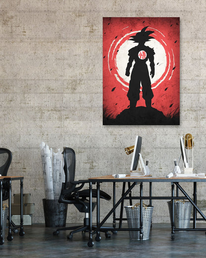 Son Goku Silhouette - Dragon Ball  - @GreyArt