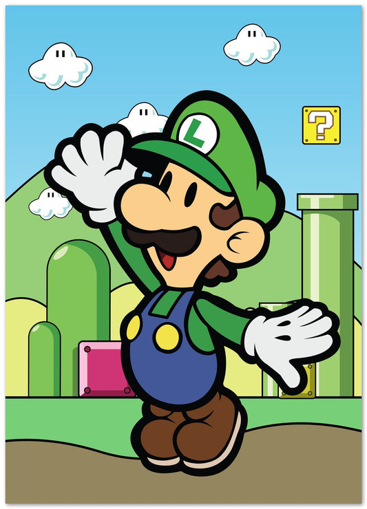 Luigi Bros - Super Mario Game - @GreyArt