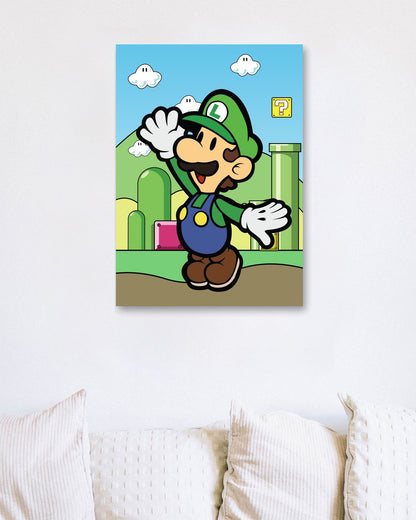 Luigi Bros - Super Mario Game - @GreyArt