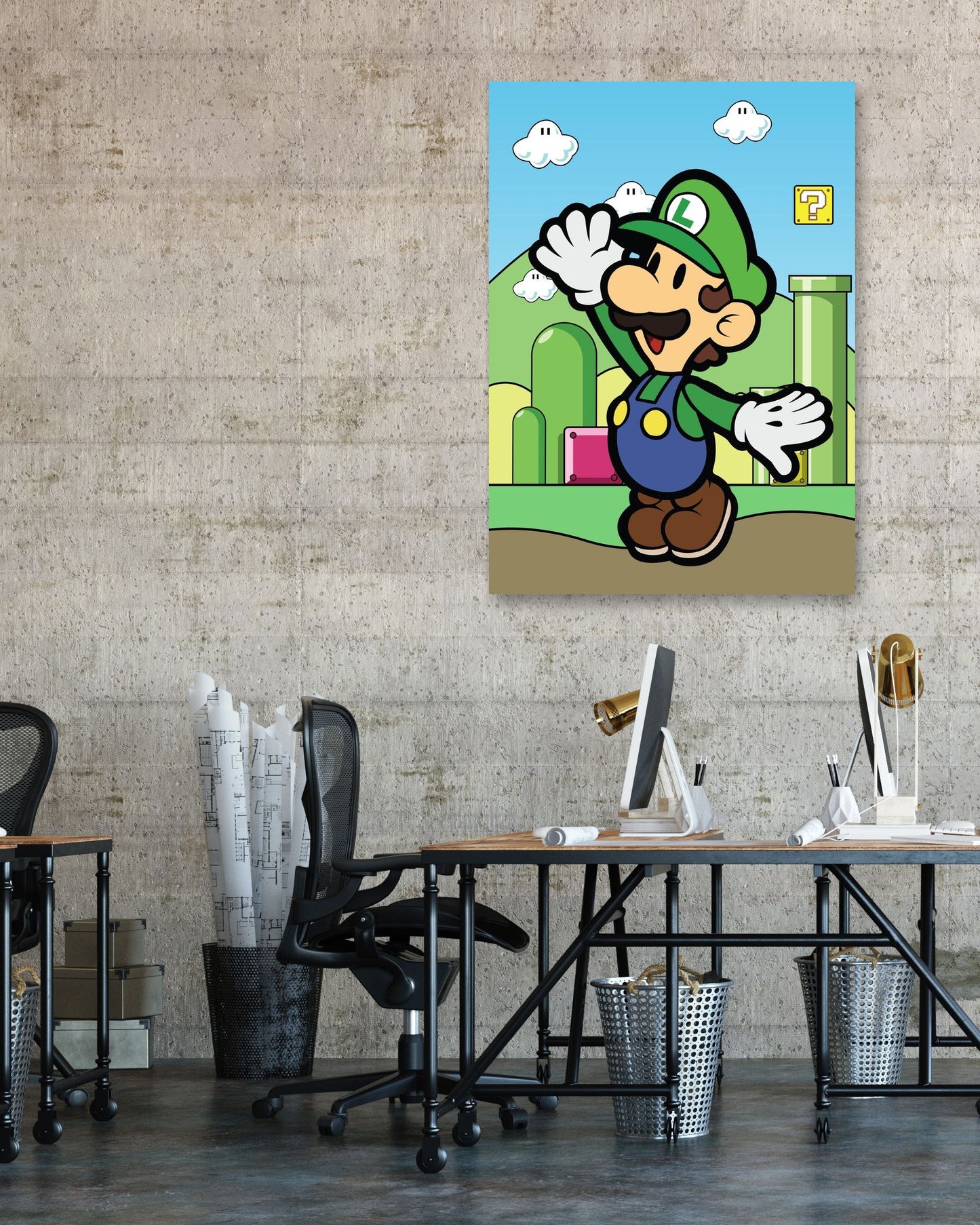 Luigi Bros - Super Mario Game - @GreyArt