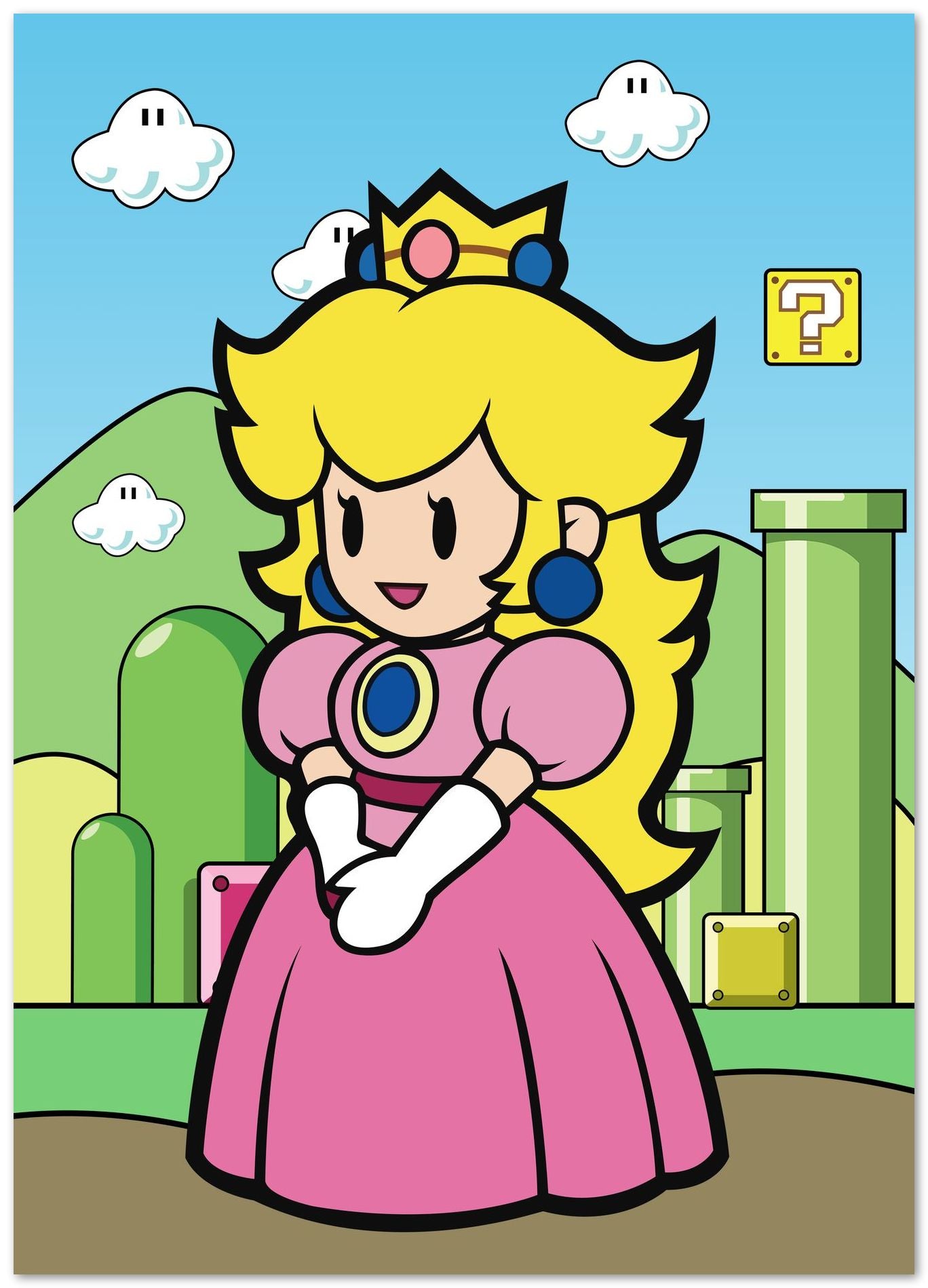 Princess - Super Mario Game - @GreyArt