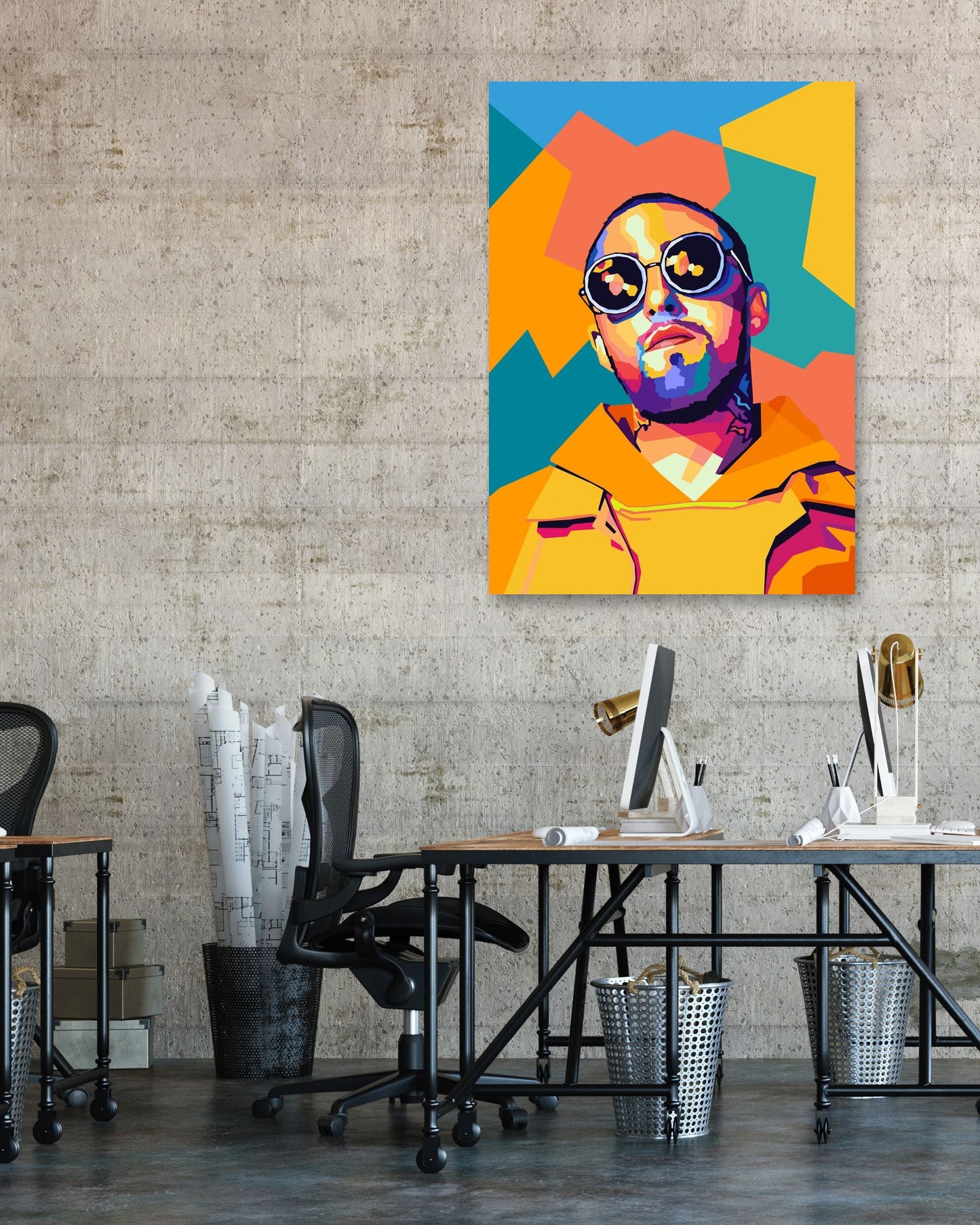 Mac Miller Wpap Pop Art - @AzlanXavier