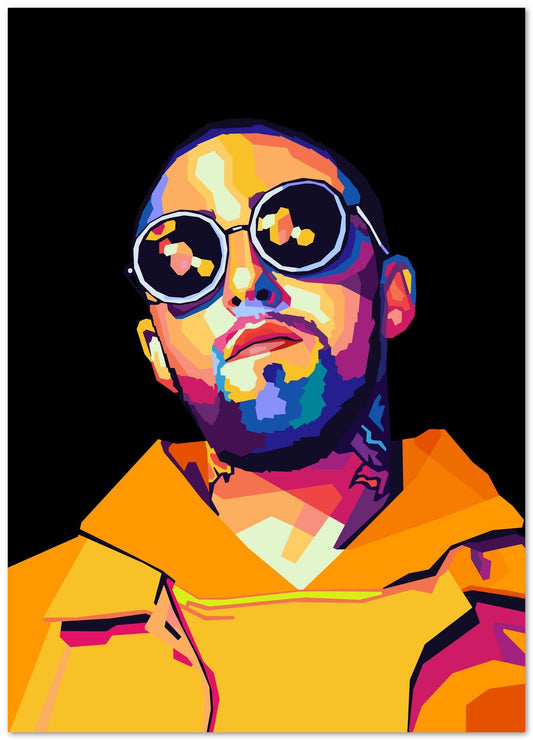 Mac Miller In Wpap Pop Art - @AzlanXavier