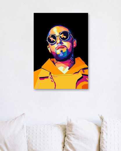 Mac Miller In Wpap Pop Art - @AzlanXavier