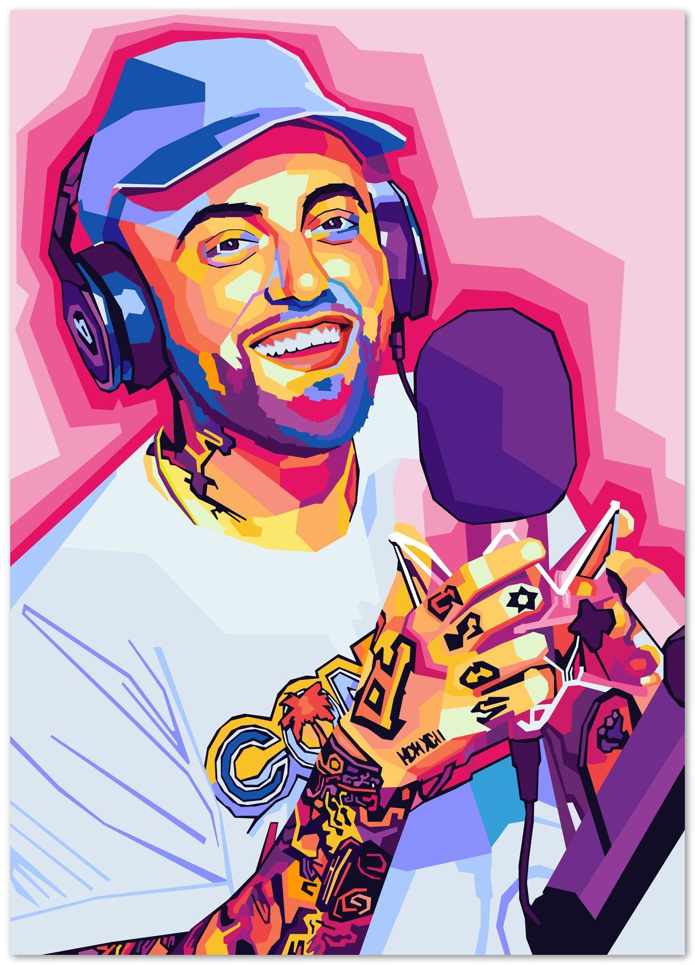 Mac Miller In Wpap Pop Art - @AzlanXavier