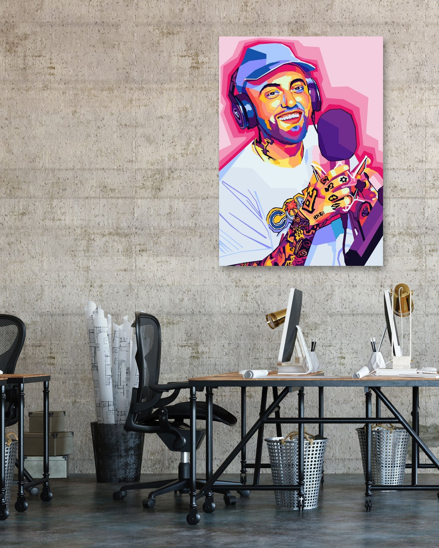 Mac Miller In Wpap Pop Art - @AzlanXavier