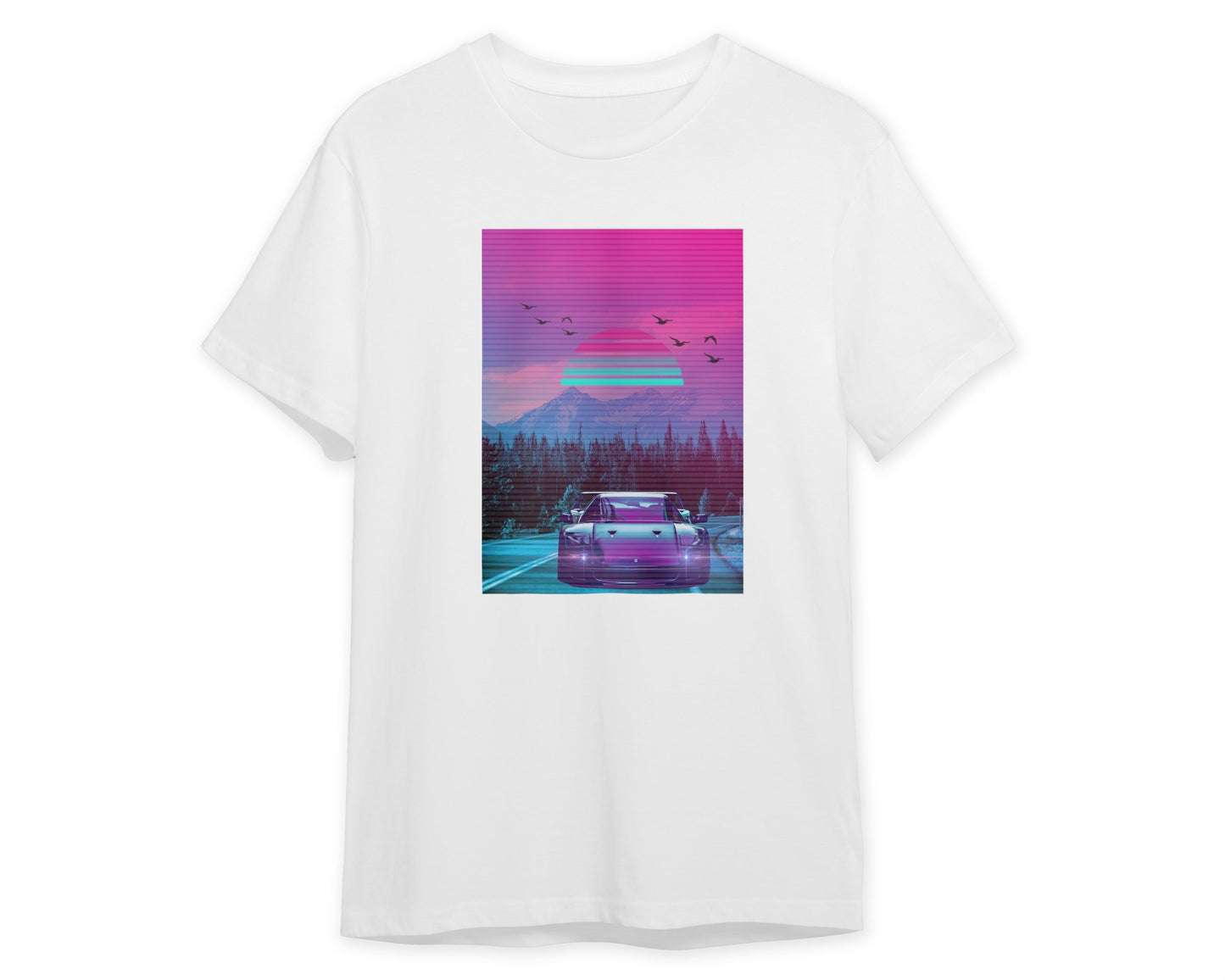 Car Retro Synthwave Sun - @MiracleCreative