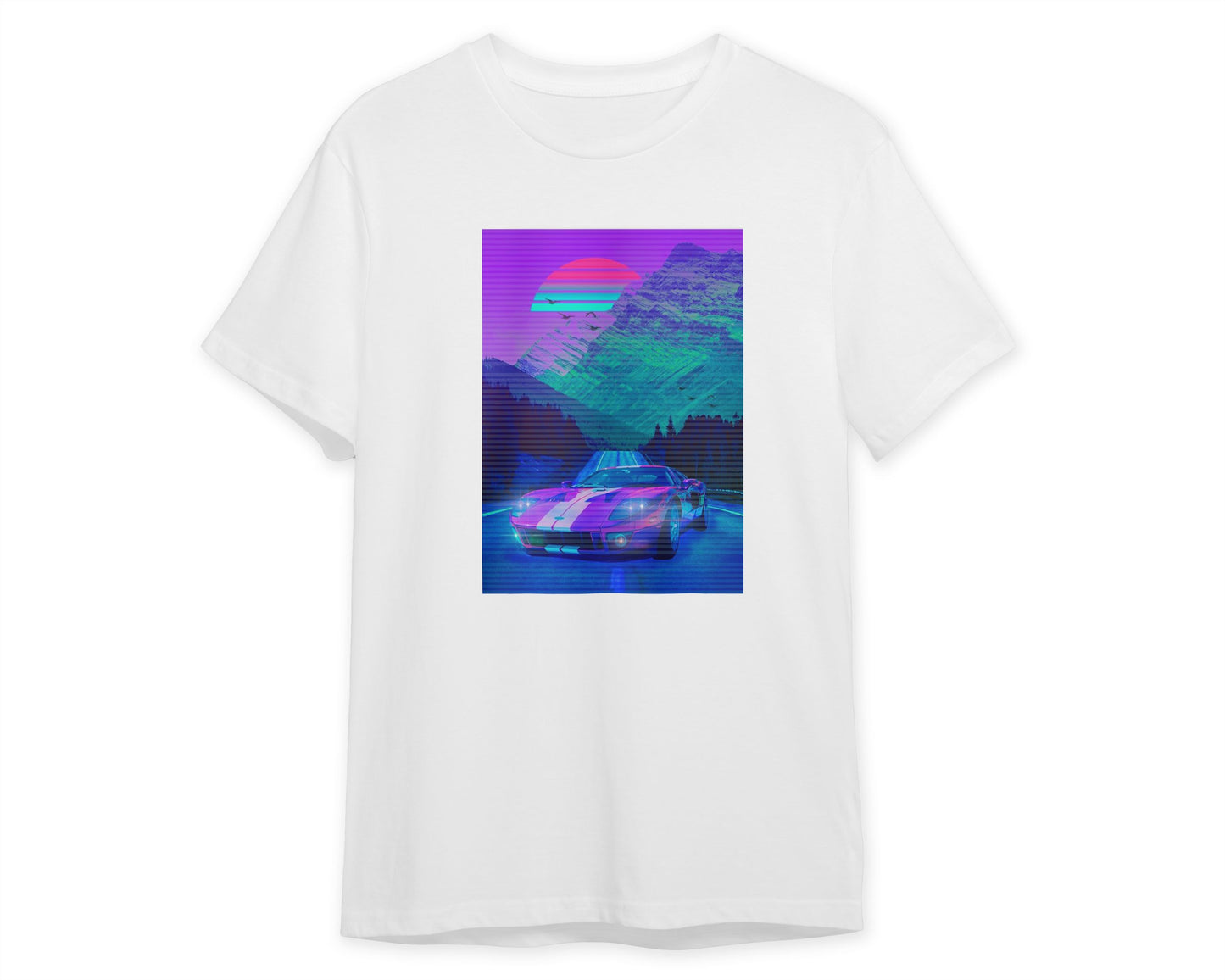 Car Retro Synthwave Sun - @MiracleCreative