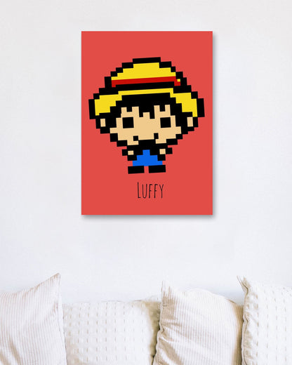 luffy onepiece pixel - @msheltyan