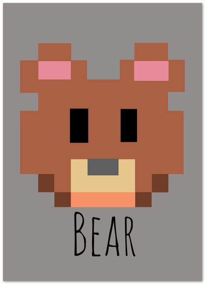 Bear animal pixel - @msheltyan