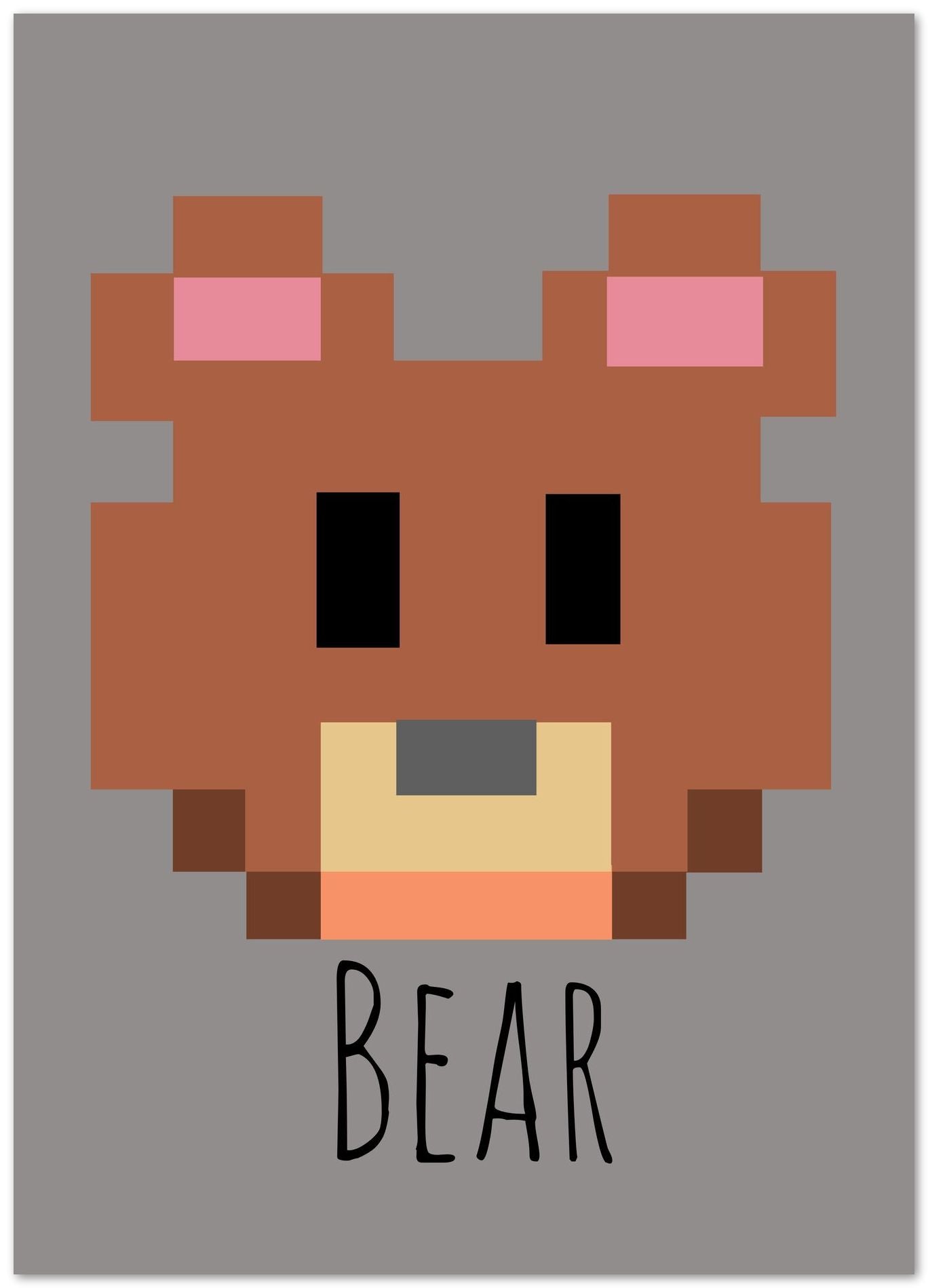 Bear animal pixel - @msheltyan