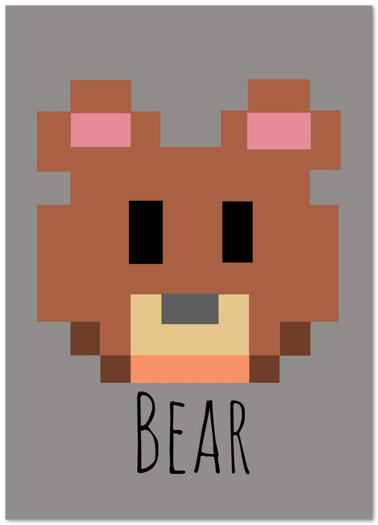 Bear animal pixel - @msheltyan