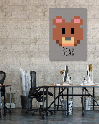 Bear animal pixel - @msheltyan