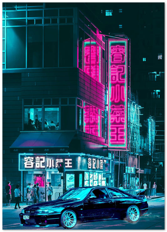 Tokyo Car Retro Synthwave  - @MiracleCreative
