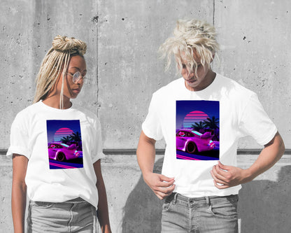 Car Retro Synthwave Sun 4 - @MiracleCreative