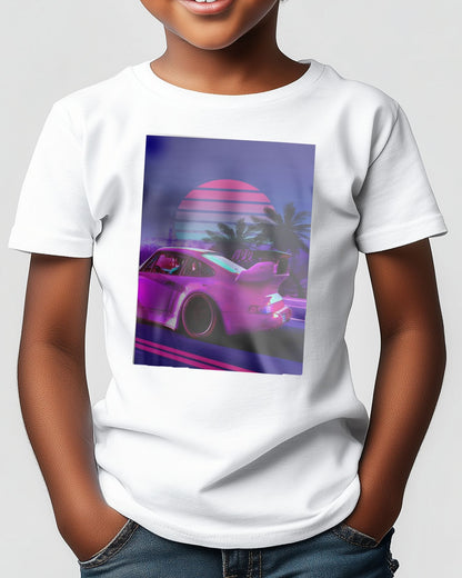 Car Retro Synthwave Sun 4 - @MiracleCreative