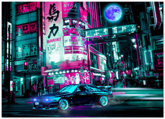 Tokyo Car Retro Synthwave 3 - @MiracleCreative