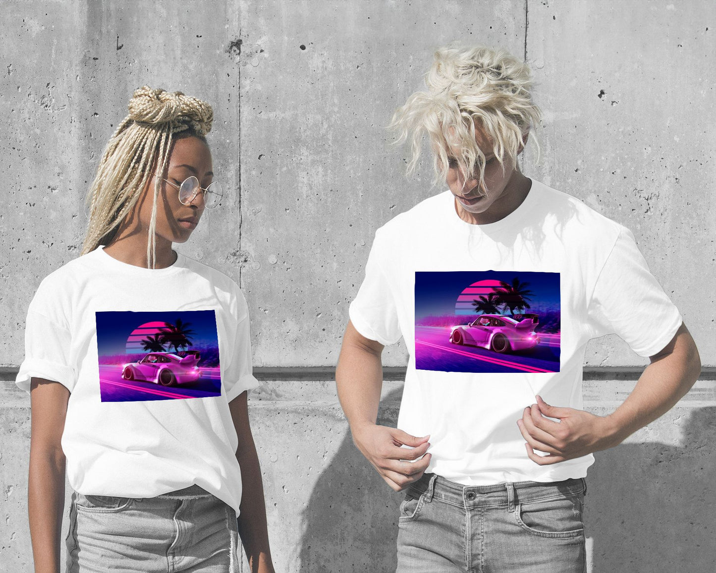 Car Retro Synthwave Sun 5 - @MiracleCreative