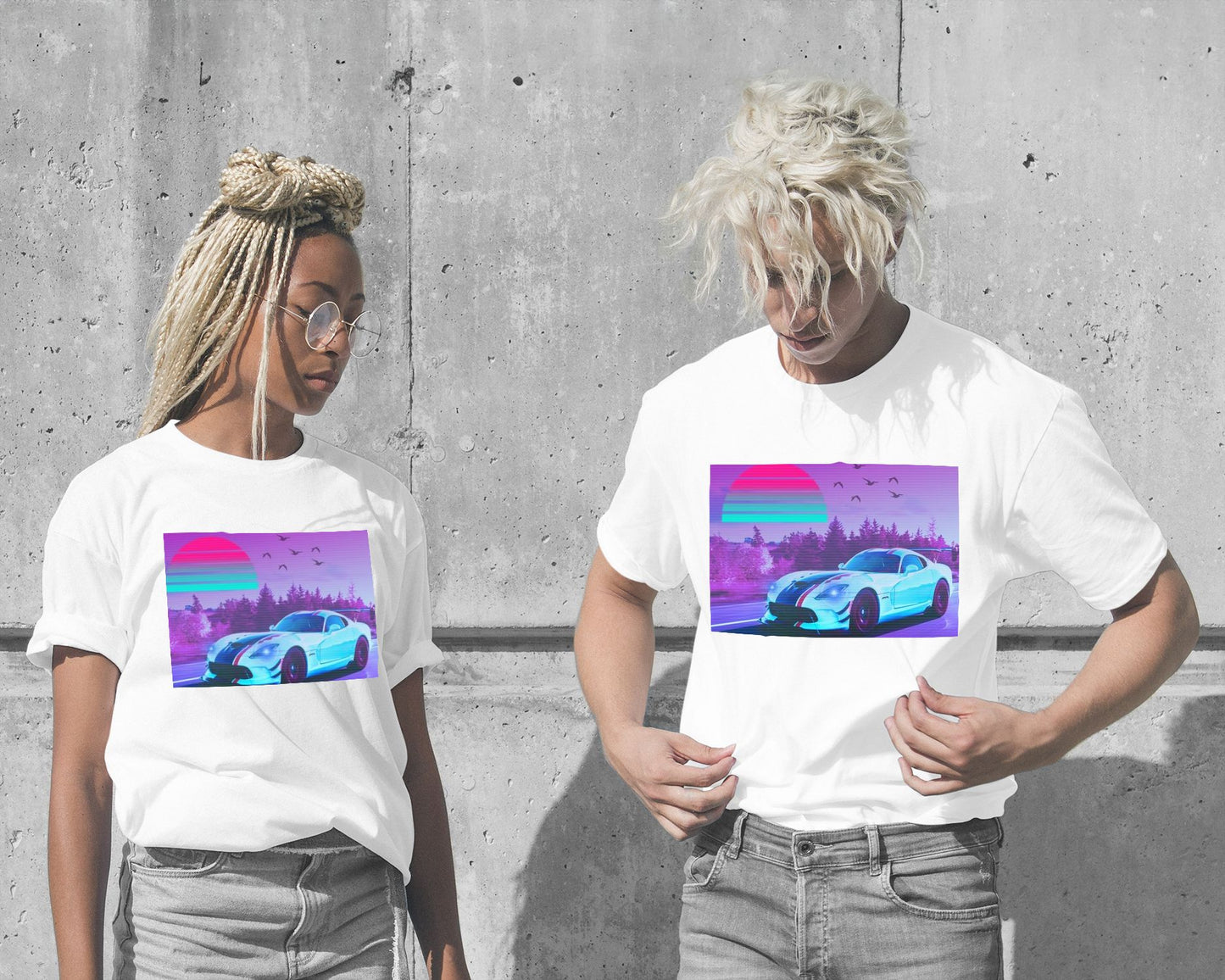 Car Retro Synthwave Sun 6 - @MiracleCreative