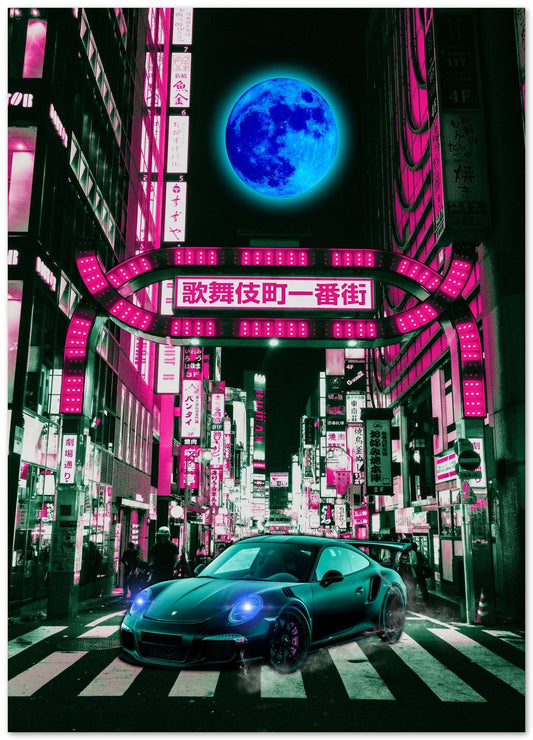 Tokyo Car Retro Synthwave 6 - @MiracleCreative