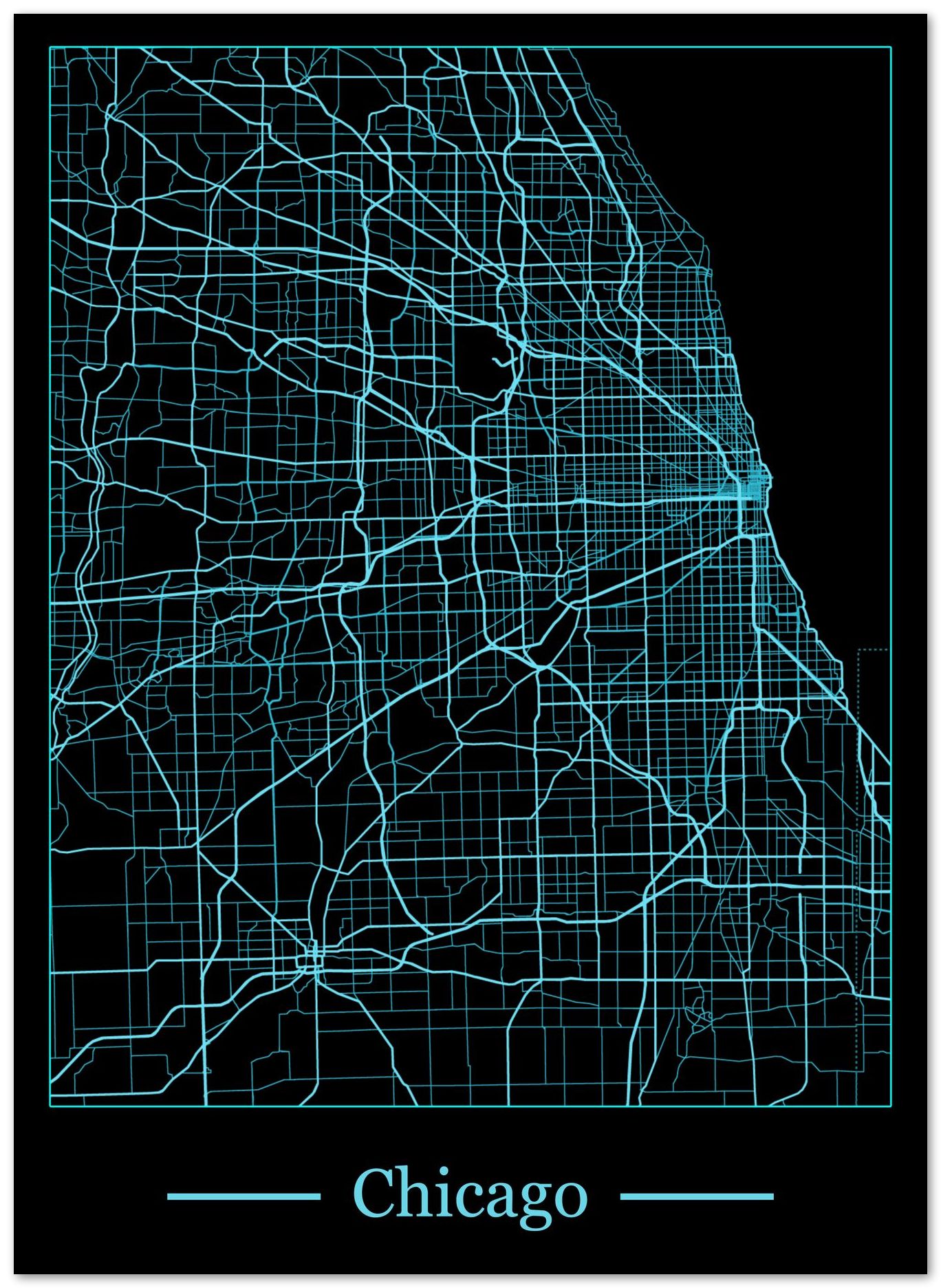 Chicago maps art - @SanDee15