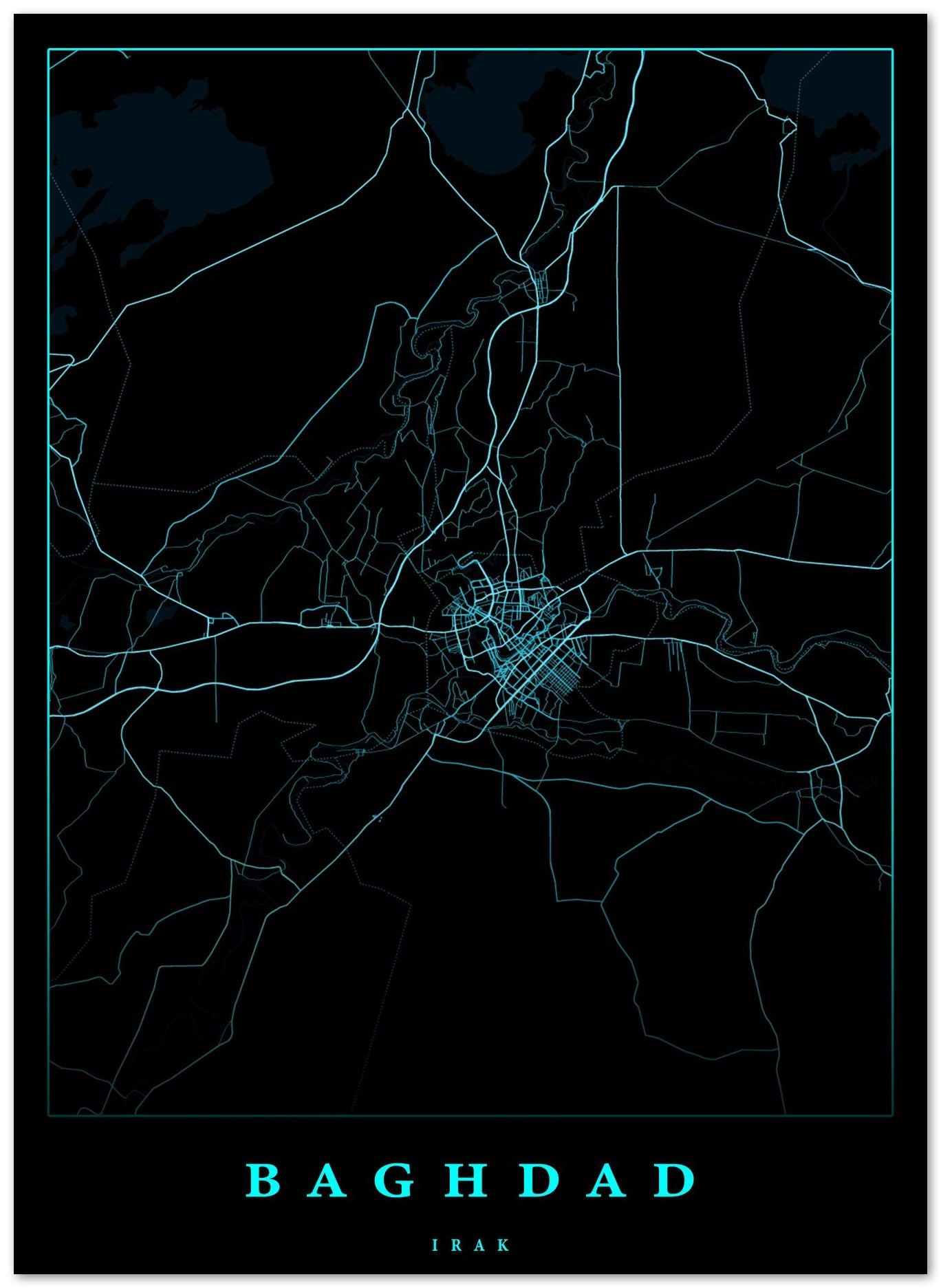 Baghdad iraq maps art - @SanDee15