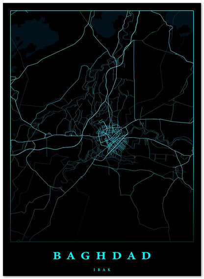 Baghdad iraq maps art - @SanDee15