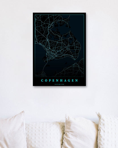 Copenhagen maps art - @SanDee15