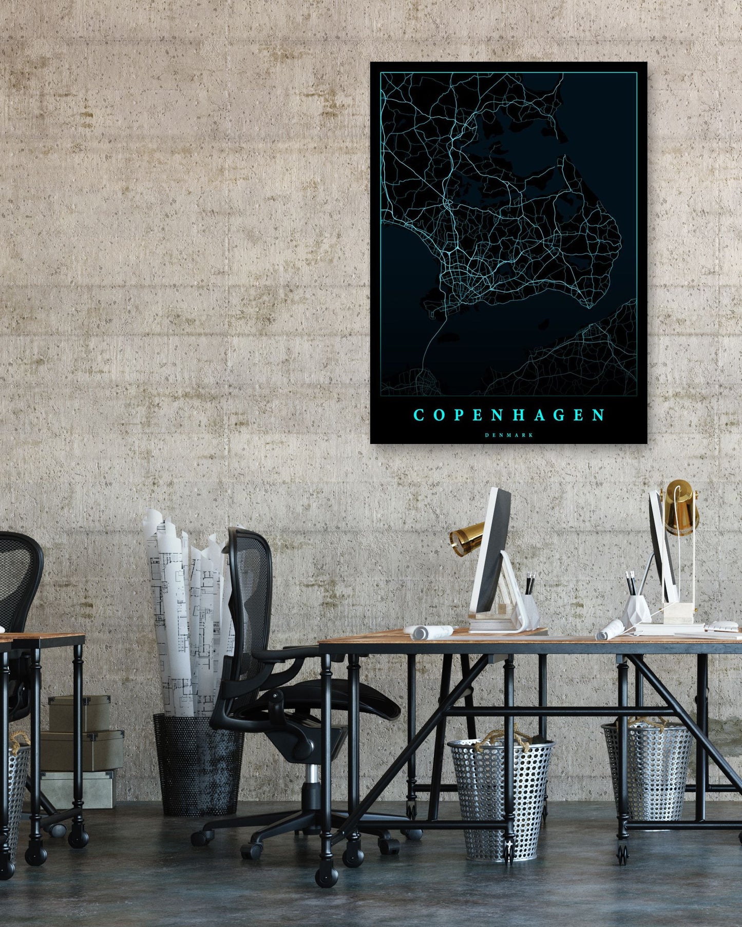 Copenhagen maps art - @SanDee15