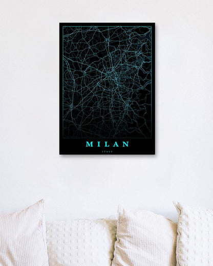 Milan maps art - @SanDee15