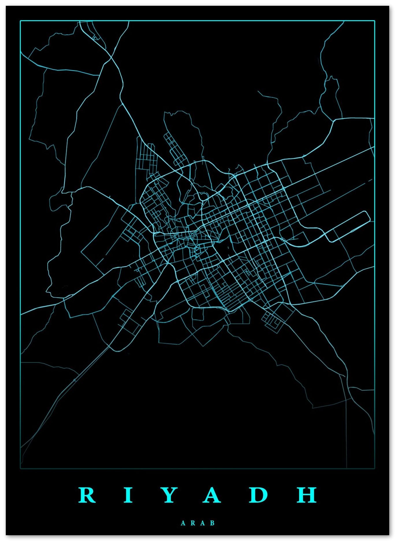 Riyadh maps art - @SanDee15