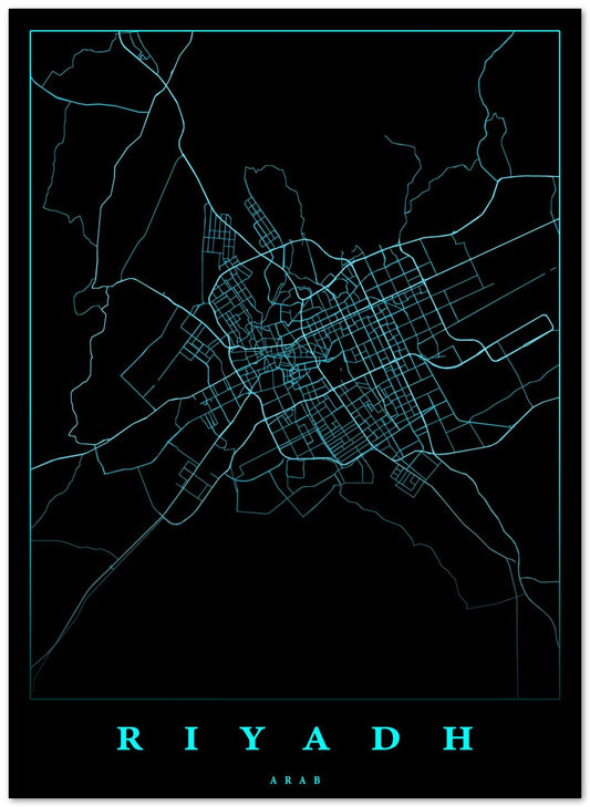 Riyadh maps art - @SanDee15