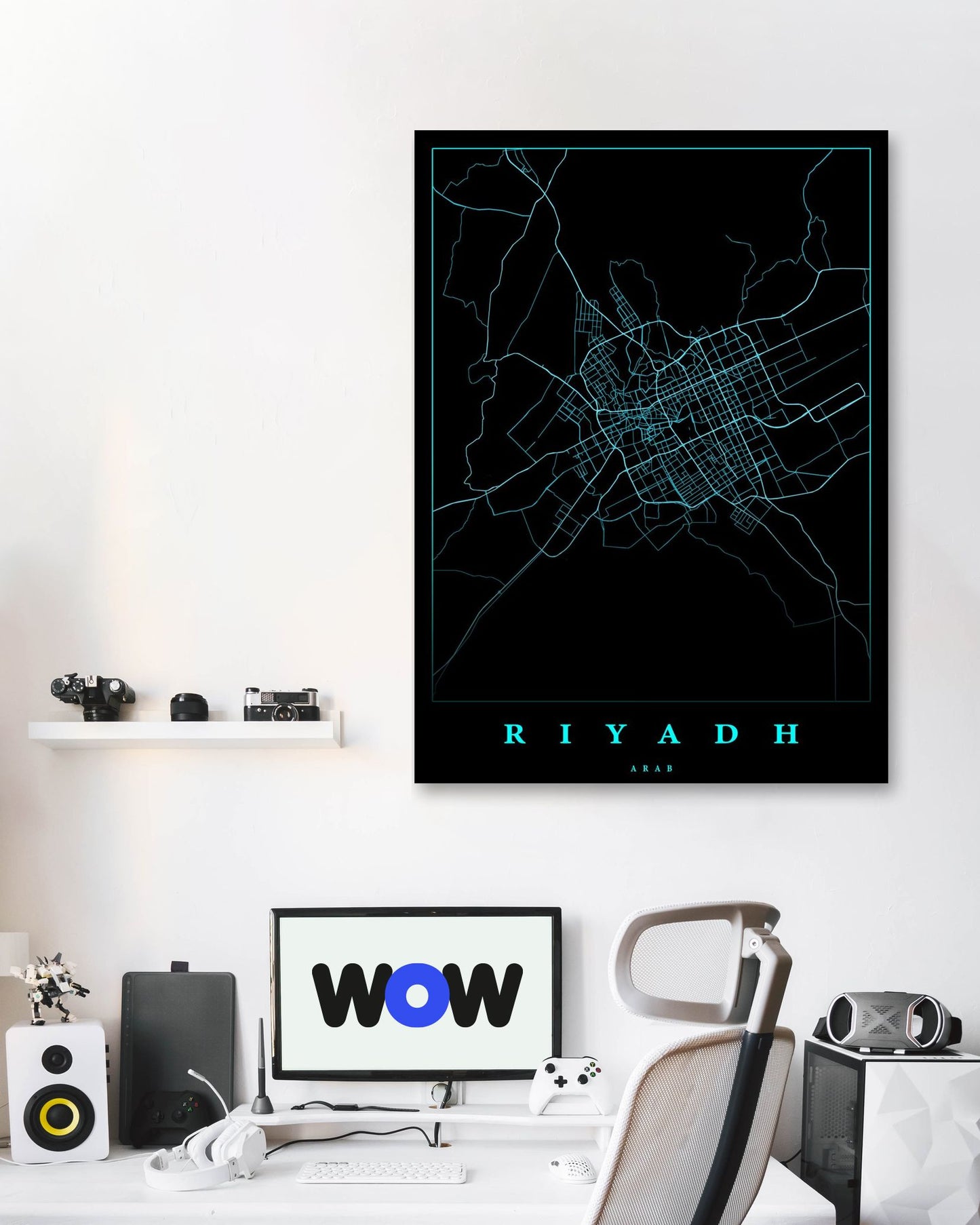 Riyadh maps art - @SanDee15