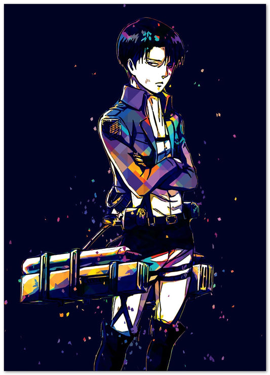 levi ackerman anime poster 6 - @ColorfulArt