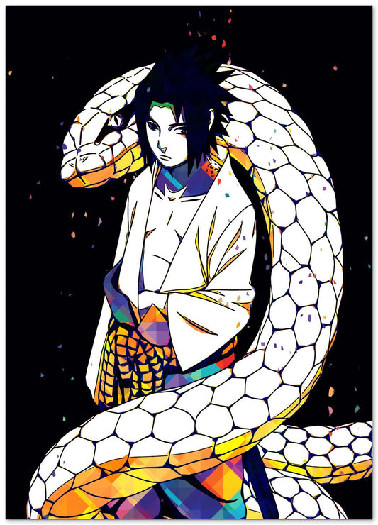 Sasuke anime poster  - @ColorfulArt