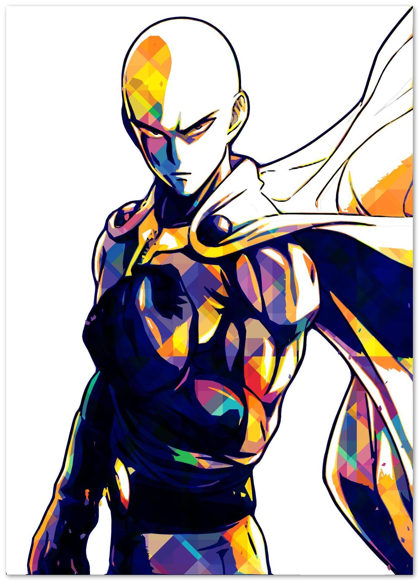 Saitaman anime poster - @ColorfulArt