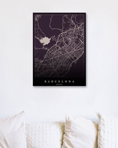 Barcelona maps art - @SanDee15