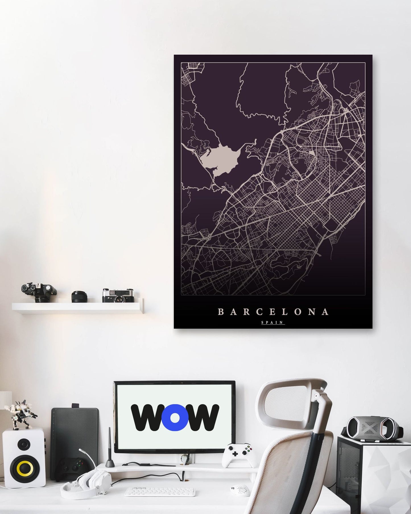 Barcelona maps art - @SanDee15